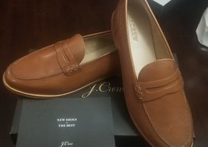 J. Crew Ryan Leather Penny Loafers